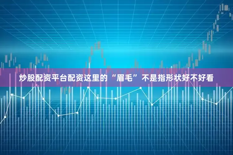 炒股配资平台配资这里的 “眉毛” 不是指形状好不好看